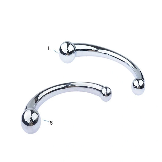 Hook Ended 5858 Double Anal Steel Stainless Elegant 1104